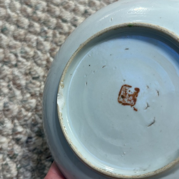 Rare Antique 3 Chinese Porcelain 18c-19c Plates China Antique Kitchen - Picture 12 of 12